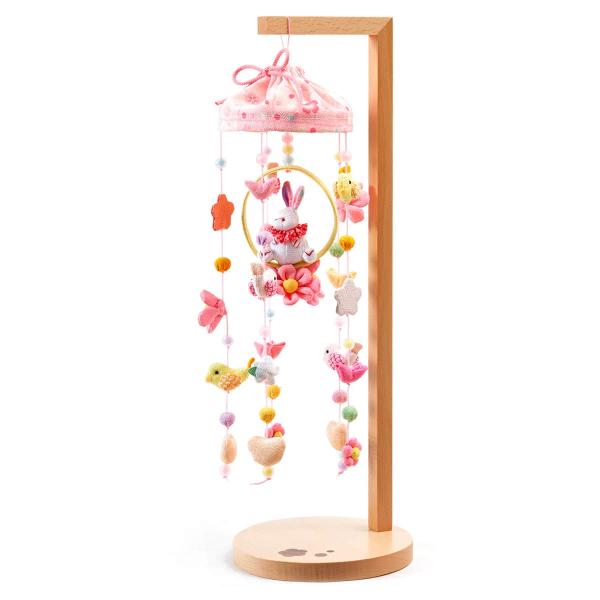 雛人形 久月 ひな人形 雛 つるし雛 つるし飾り さげもん 卓上型 ぱすてる うさぎ スタンド付 h...