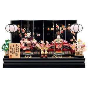 久月 雛人形 ひな人形 雛 平飾り 親王飾り 平安桂甫作 正絹 京十番親王