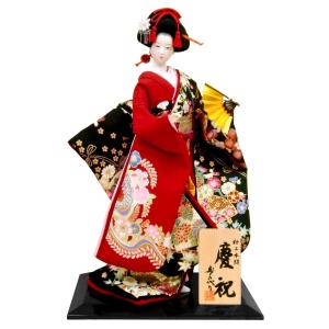 日本人形 尾山人形 人形単品 寿喜代作 初音 金彩 10号 sk-o1684 : 人形