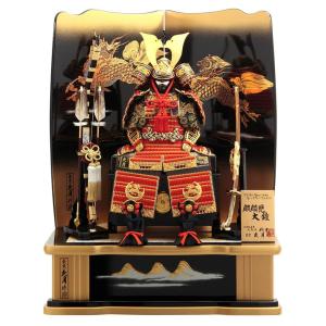 久月 五月人形 久月作 お祝い 鎧飾り 彫金仁王大鎧飾り 正絹緋縅12号