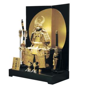 五月人形 久月 鎧平飾り 鎧飾り 高床飾り 金小札 正絹緋縅 15号 長鍬形