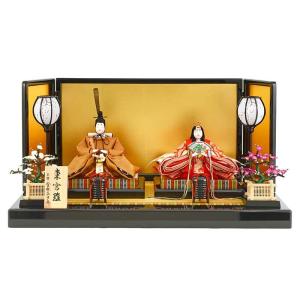 真多呂人形 雛人形 ひな人形 雛 親王飾り 平飾り 衣装着飾り 紫翠雛