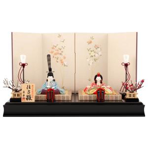 雛人形 コンパクト 木目込み 原孝州作 花色雛 木目込み雛人形 五人飾り