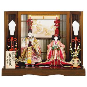 100周年記念祭】雛人形 コンパクト 親王飾り 平安光義 京人形 束帯本