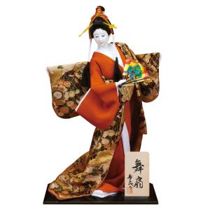 【全品P10%】売り尽くしSALE 日本人形 尾山人形 人形単品 寿喜代作 舞扇 金らん 10号 sk-o1593｜asutsuku-ningyoya