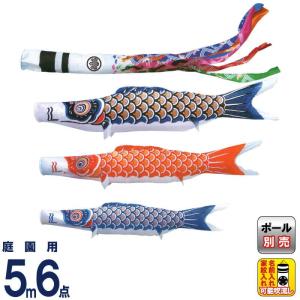 こいのぼり 旭鯉 鯉のぼり 庭園用 3m 6点セット 武蔵錦 雲竜吹流し