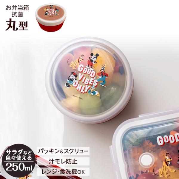 弁当箱 STR-250MF アスベル ディズニー ミッキー フレンズ おかず入れ 女子 女性 おしゃ...
