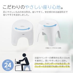 風呂椅子 おしゃれ エミール 24cm 湯桶セ...の詳細画像4