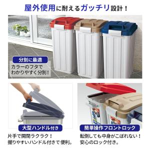ゴミ箱 おしゃれ 屋外 分別 ハンドルペール ...の詳細画像2