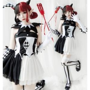 ピエロ 衣装 ゴシック ロリータ服 の商品一覧 コスプレ衣装 楽器 手芸 コレクション 通販 Yahoo ショッピング