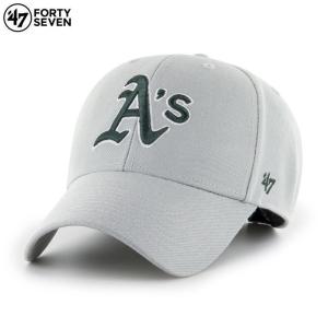 47BRAND キャップ 47キャップ 帽子 ローキャップ MLB ベースボール メンズ レディース ブランド 大きいサイズ アスレチックス MVP グレー