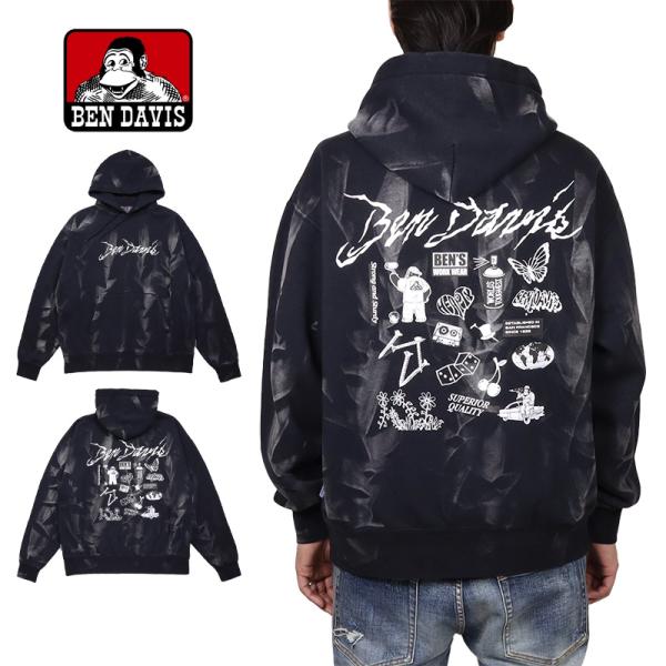 ベンデイビス パーカー BEN DAVIS フーディ プルオーバー メンズ レディース ブランド 大...