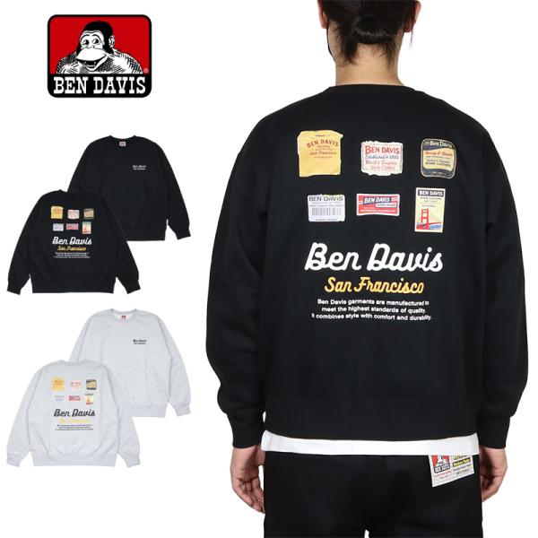 ベンデイビス トレーナー BEN DAVIS スウェット トップス アメカジ メンズ レディース ブ...