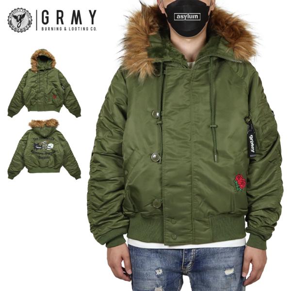 グライミー フライトジャケット GRIMEY 中綿ジャケット アウター メンズ レディース ブランド...