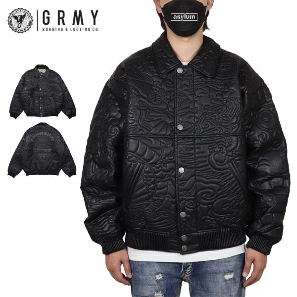 グライミー ジャケット GRIMEY アウター PUレザージャケット ビッグシルエット メンズ レデ...