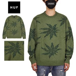 HUF（ハフ） セーター 長袖ニット HUF GREEN BUDDY UGLY SWEATER