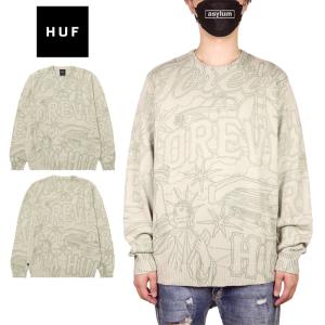 HUF（ハフ） セーター 長袖ニット HUF GREEN BUDDY UGLY SWEATER