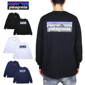 【並行輸入品】パタゴニア ロンT PATAGONIA 長袖Tシャツ メンズ レディース アウトドア ブランド 大きいサイズ おしゃれ 人気 白 黒