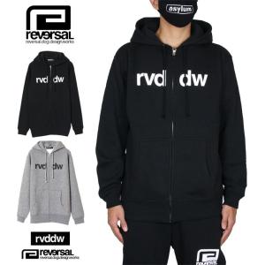 リバーサル REVERSAL パーカー ジップアップ 裏起毛 バックプリント メンズ レディース 大きいサイズ ブランド rvddw ZIP UP SWEAT PARKA｜asylum