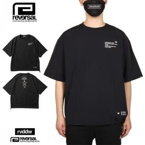 リバーサル Tシャツ reversal rvddw ナイロン 半袖 オーバーサイズ メンズ レディース ブランド 大きいサイズ おしゃれ 格闘技 黒｜asylum