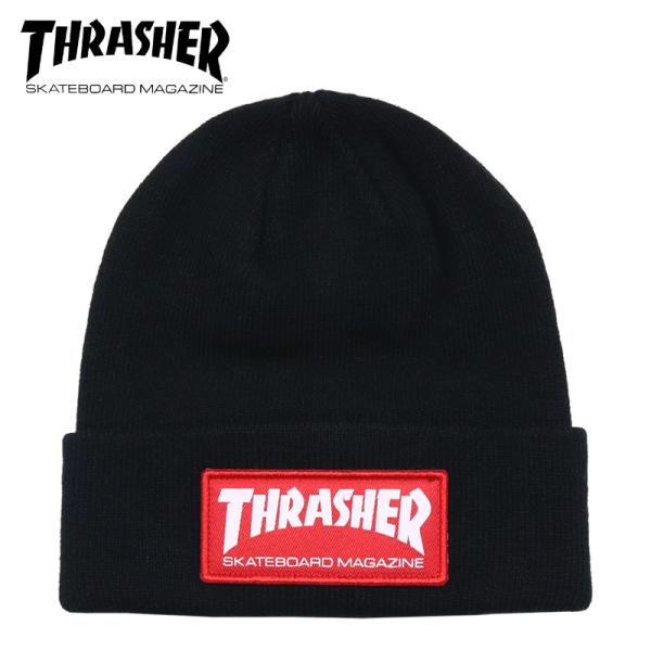 スラッシャー ニット帽 THRASHER ニットキャップ ビーニー メンズ レディース ブランド 大...