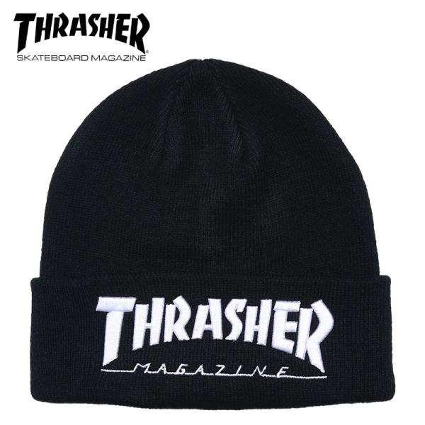 スラッシャー ニット帽 THRASHER ニットキャップ ビーニー メンズ レディース ブランド 大...