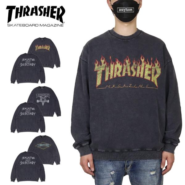 スラッシャー トレーナー THRASHER スウェット メンズ レディース ブランド 大きいサイズ ...