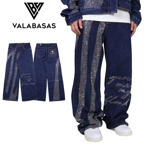バラバサス デニムパンツ VALABASAS フレア セットアップ対応 ジーンズ メンズ ブランド ...
