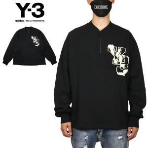 Y-3 アディダス 長袖シャツ XL/TG 黒 Y-3 ロンT ワイスリー 長袖Tシャツ トップス メンズ レディース