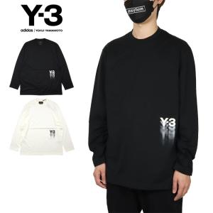 Y-3 ロンT ワイスリー Tシャツ 長袖Tシャツ メンズ レディース ブランド 大きいサイズ おしゃれ 黒 白｜asylum