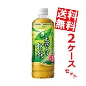 送料無料 ポッカサッポロ 玉露入りお茶 600mlペットボトル 48本 (24本×2ケース) [緑茶...