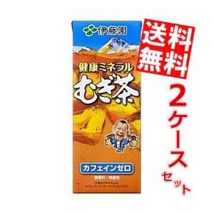 送料無料 伊藤園 健康ミネラルむぎ茶 250ml紙パック 48本(24本×2ケース) (ミネラル麦茶...