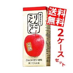 送料無料 サントリー こんにゃくゼリー飲料 りんごこんにゃく 250ml紙パック 48本 (24本×2ケース)｜at-cvs