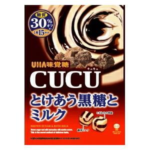 送料無料 味覚糖 80gCUCU とけあう黒糖とミルク 6袋入 (CUCU) ポイント利用
