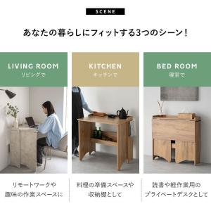 折りたたみ デスク テーブル 机 幅80cm ...の詳細画像5
