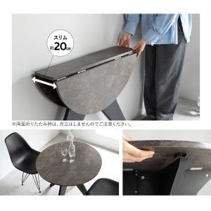 折りたたみテーブル 直径80cm 円形 丸型 ...の詳細画像5