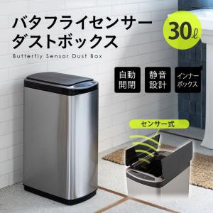 ゴミ箱 ダストボックス 30L 自動開閉 ステンレス スリム