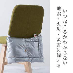 防災頭巾 アルミ防災頭巾 アルミ蒸着 難燃素材...の詳細画像1