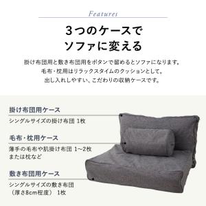 布団収納ケース 3点セット シングル 敷き布団...の詳細画像3