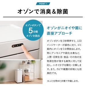 ゴミ箱 ダストボックス 45L 消臭 除菌 オ...の詳細画像5