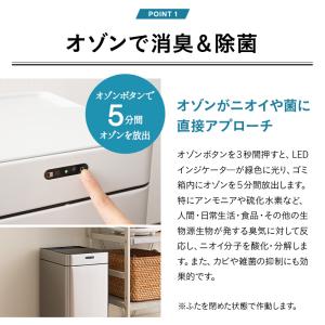 ゴミ箱 ダストボックス 45L 消臭 除菌 オ...の詳細画像5