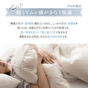 日本製 羽毛肌掛け布団 ダウンケット シングル...の詳細画像4