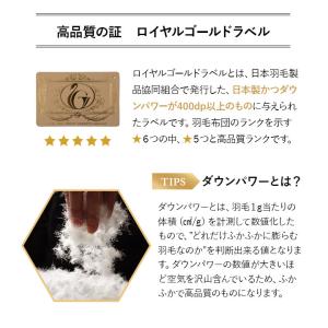 日本製 羽毛肌掛け布団 ダウンケット キング ...の詳細画像5