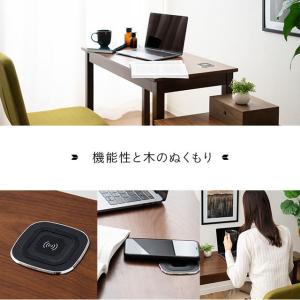 デスク パソコンデスク 机 書斎デスク ワイヤ...の詳細画像1