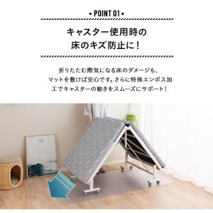 折りたたみベッド用 保護 マット 撥水 クリア...の詳細画像2