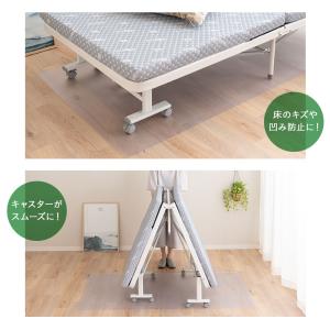 折りたたみベッド用 保護 マット 撥水 クリア...の詳細画像3