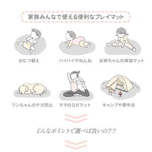 折りたたみ プレイマット 140×140 大判...の詳細画像4