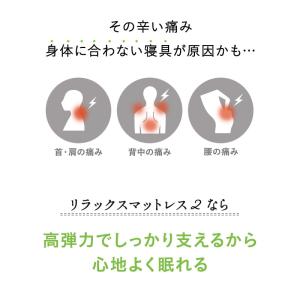 リラックスマットレス セミシングル シングル ...の詳細画像1