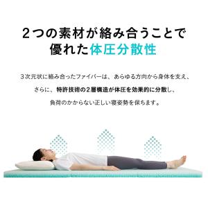 マットレス シングル 三つ折り 折りたたみ 体...の詳細画像4