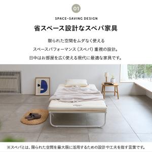 折りたたみ すのこベッド シングル 4つ折り ...の詳細画像4